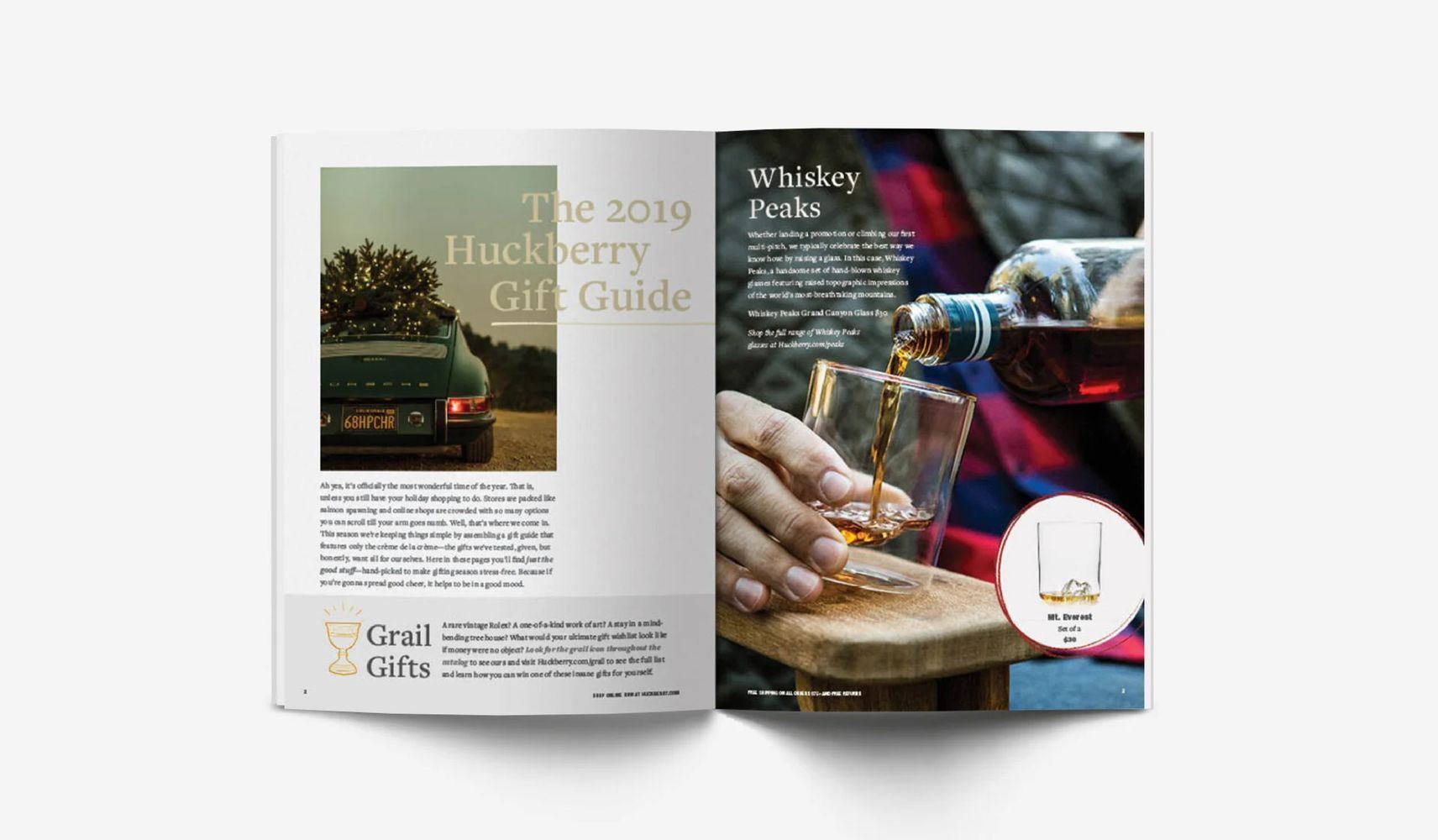 Huckberry holiday gift guide spread