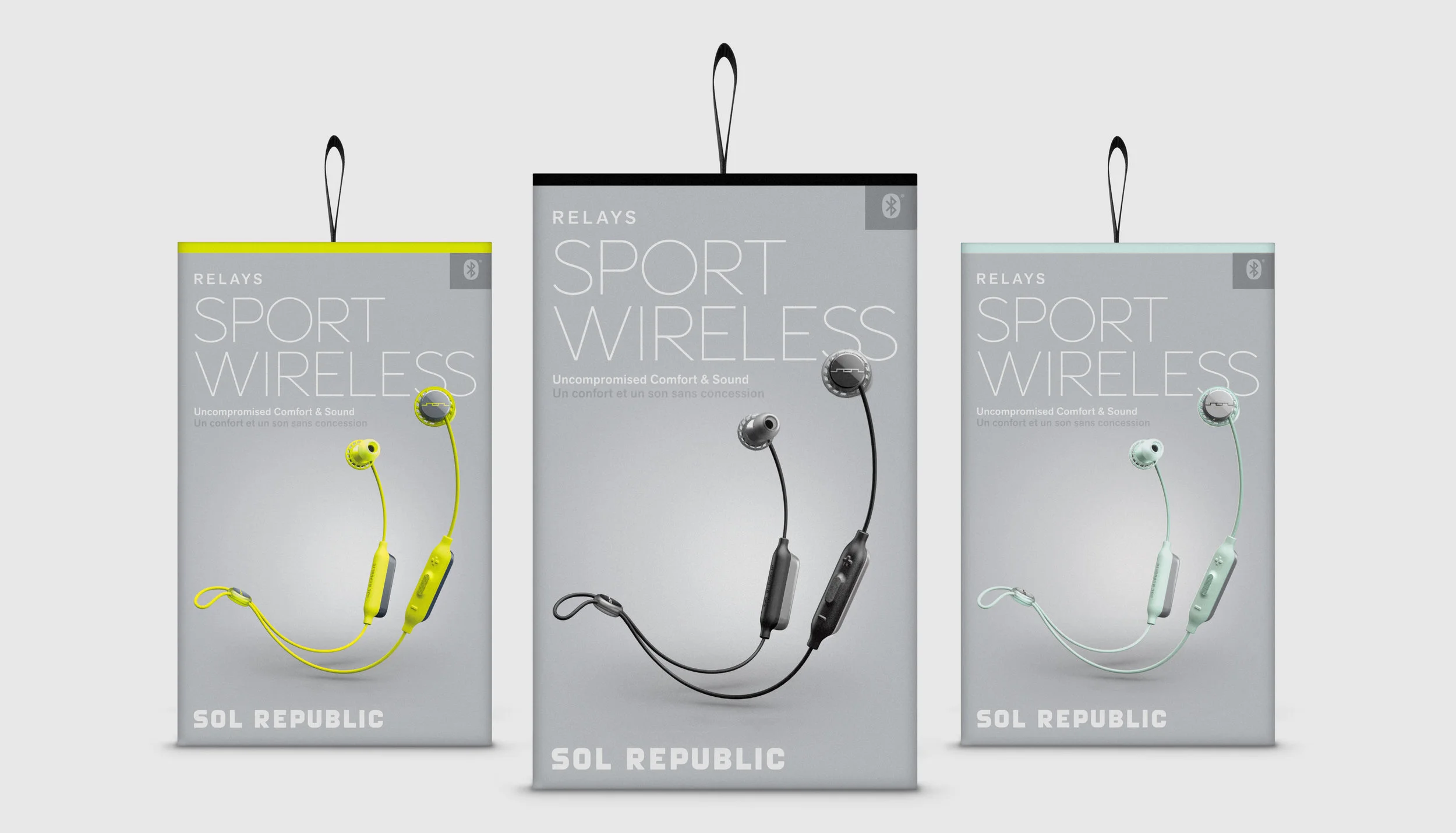 Relays Sport Wireless packaging, front
